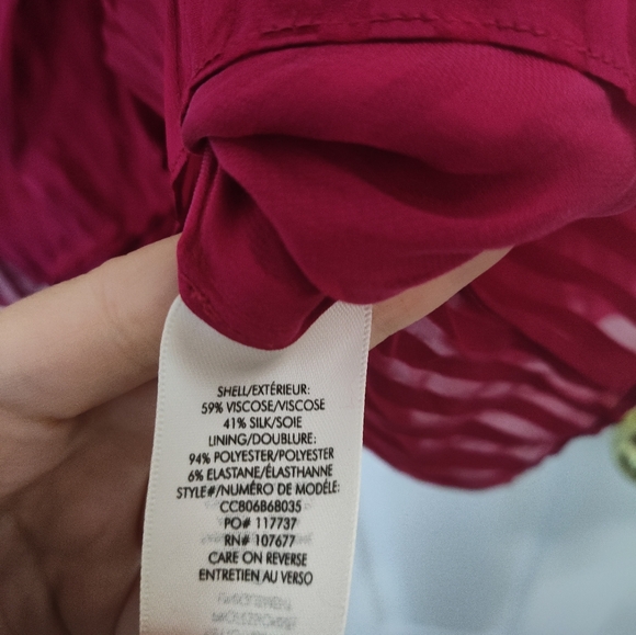 NWT Alice + Olivia Tie Neck Blouse - Picture 6 of 7